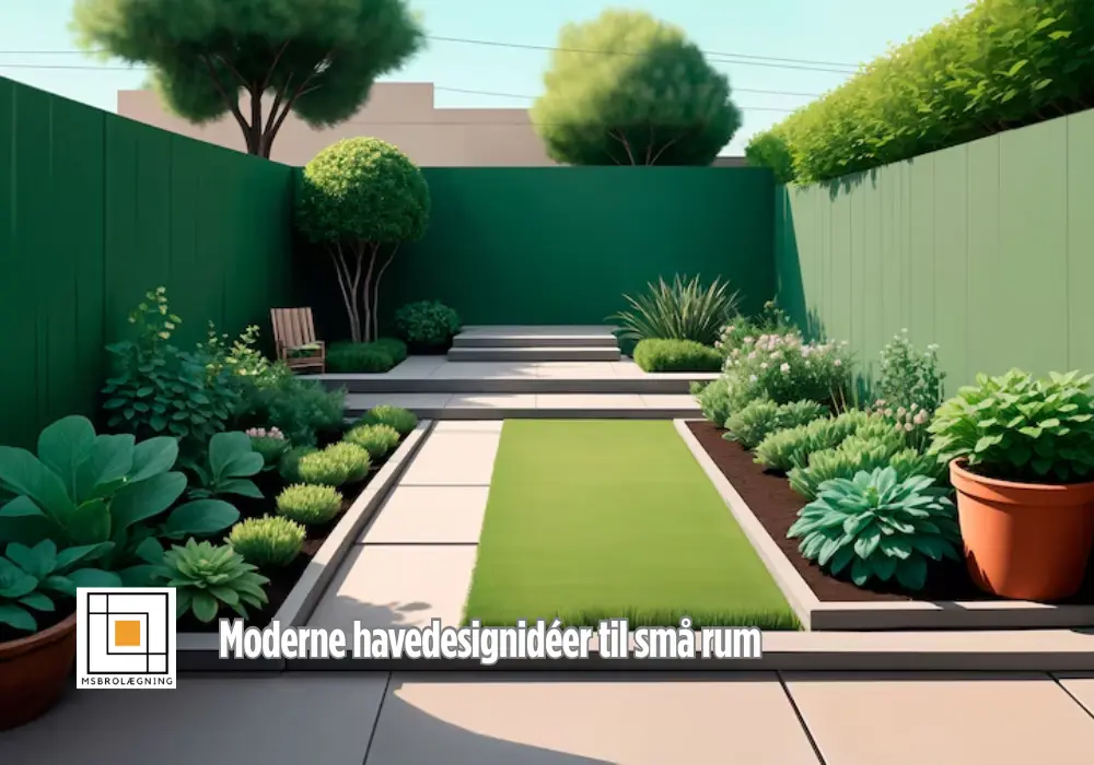 Moderne havedesignidéer til små rum