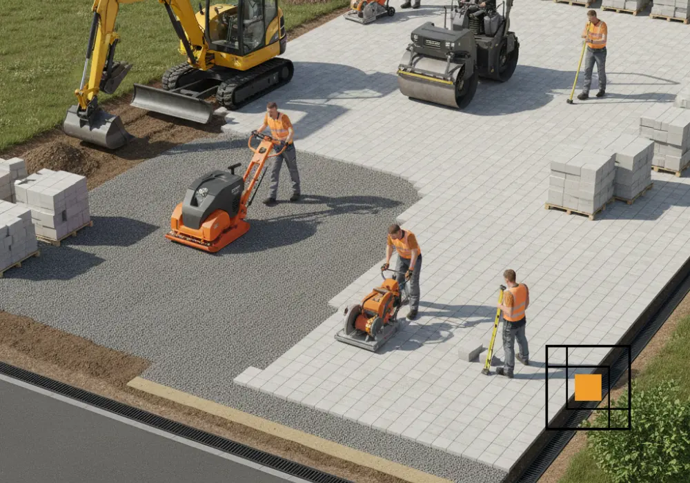 Hvilke maskiner er nødvendige til brolægning