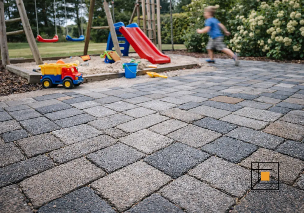 Hvilke fliser er bedst til børnevenlige haver