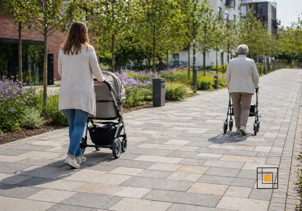 Fliser til barnevogne og rollatorer – bedste valg