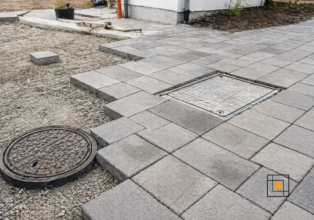 Sådan planlægger du belægning omkring tekniske installationer