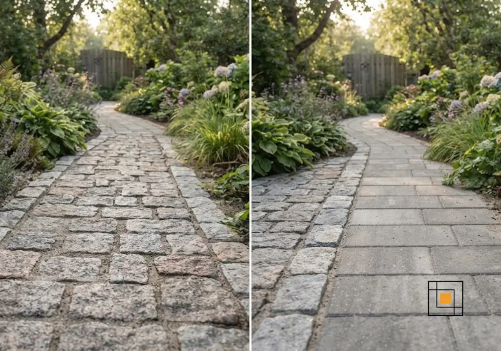 Natursten eller betonfliser – Hvad er bedst til haven